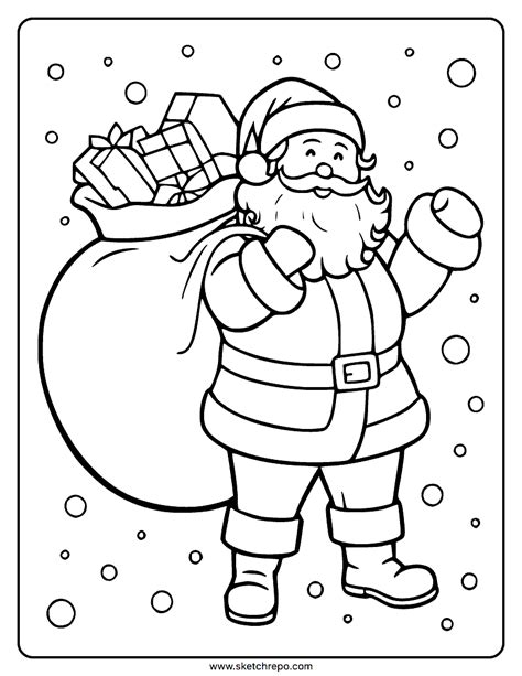 Santa Claus Free Printable Coloring Pages
