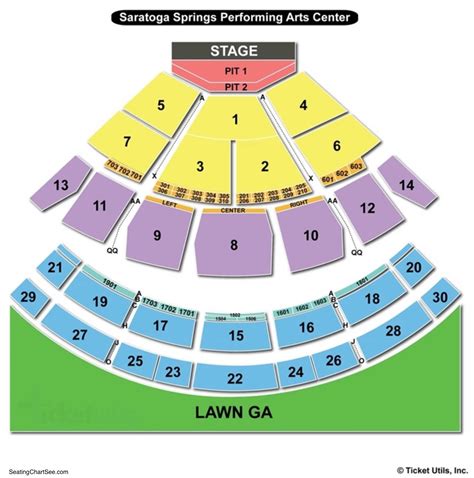 Saratoga Pac Seating Chart