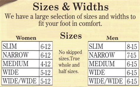 Sas Shoe Size Chart
