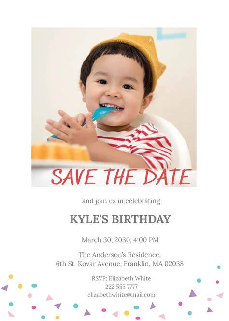 Save The Date Birthday Templates Free Download