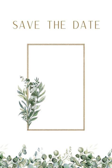 Save The Date Blank Template