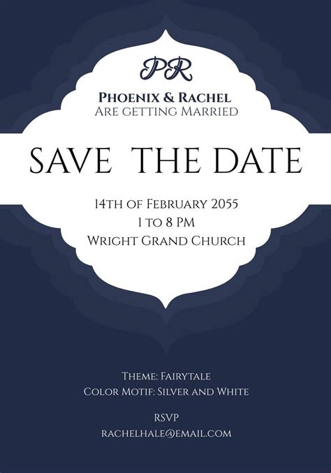 Save The Date Email Template Free