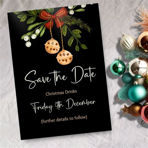 Save The Date Templates Christmas Party