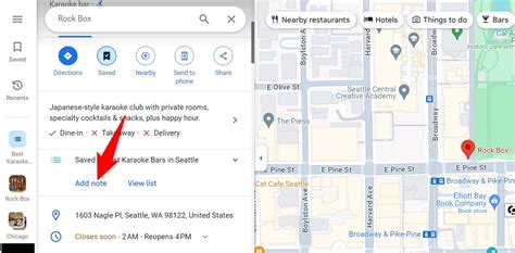 Saved Location