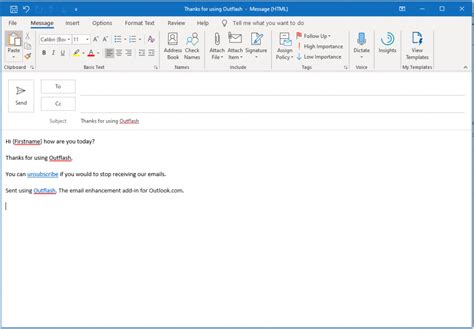 Saving Email Templates In Outlook