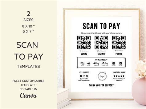 Scan To Pay Template Free