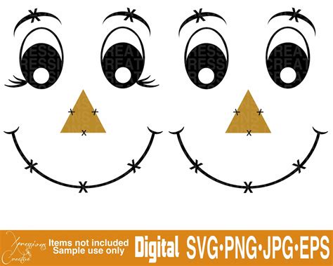 Scarecrow Eyes Template