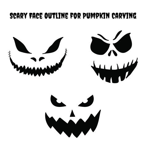 Scary Pumpkin Design Templates