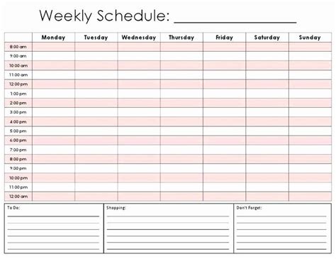 Scheduling Printables