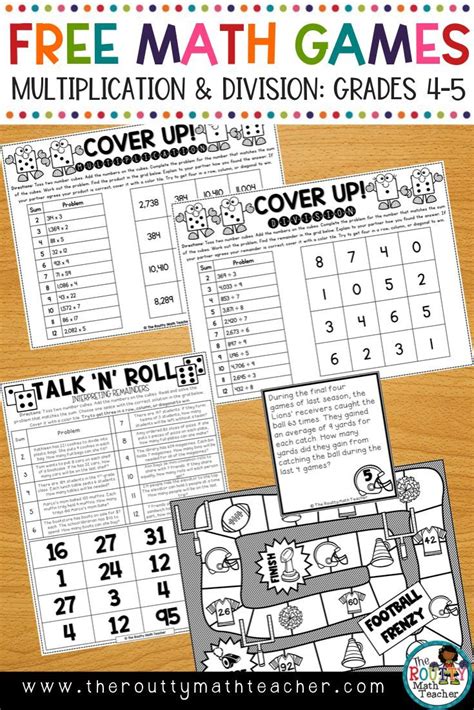 Science And Math Games Printable 5th And 6th Grade