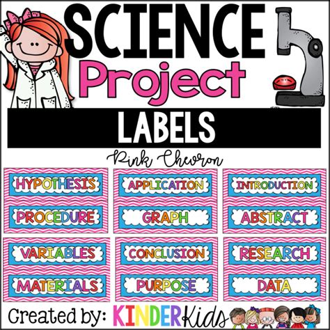 Science Project Labels Printable