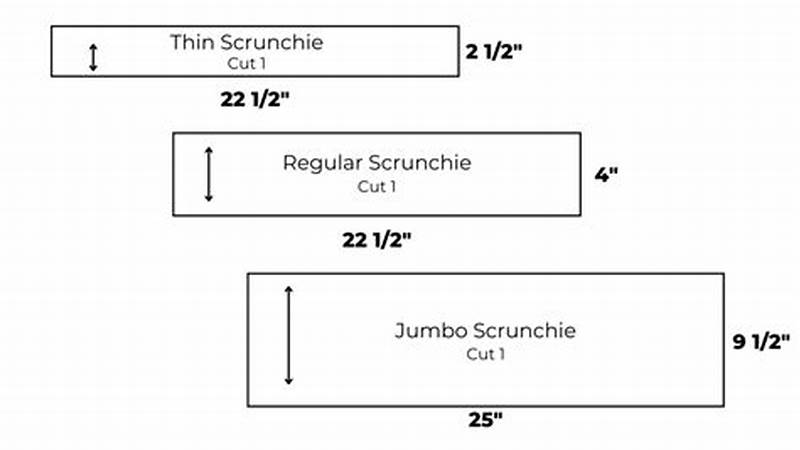 Scrunchie Pattern Measurements
