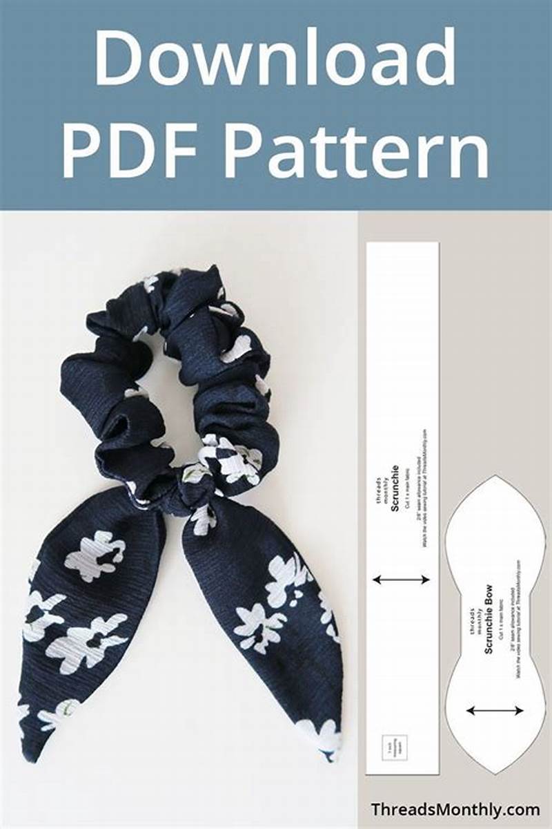 Scrunchie Sewing Pattern