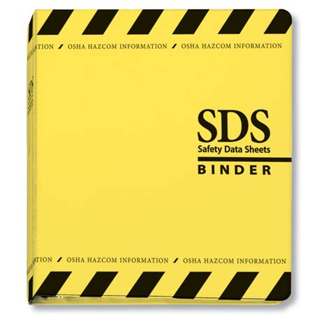 Sds Binder Cover Printable Free