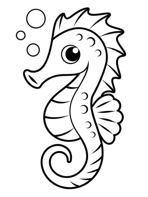 Sea Horse Printable