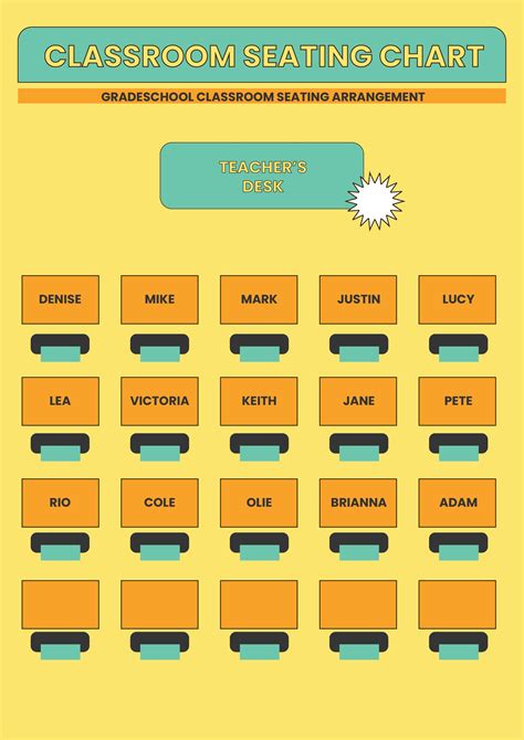 Seating Arrangement Template Free