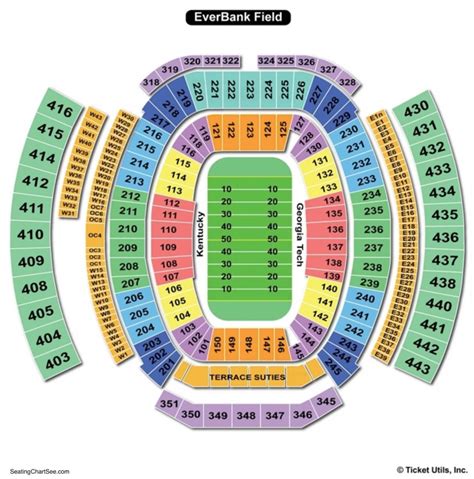 Seating Chart For Everbank Stadium