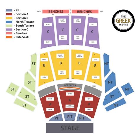 Seating Chart Greek Theater