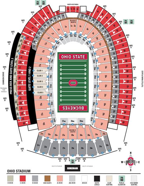 Seating Chart Osu Football Stadium