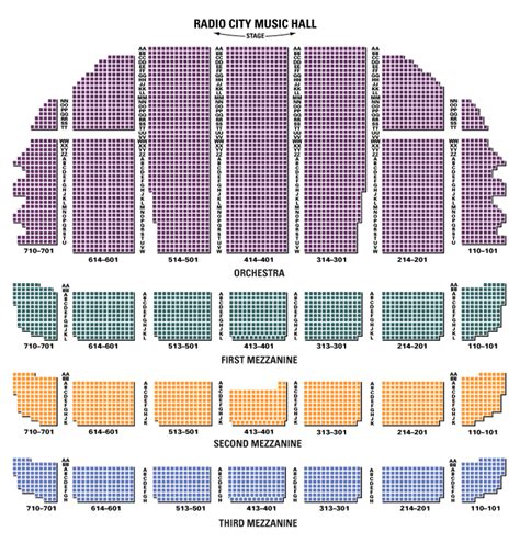 Seating Chart Radio City