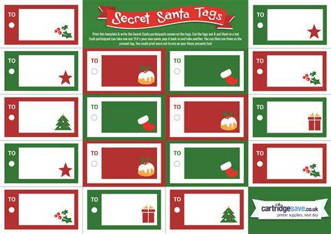 Secret Santa Name Draw Template