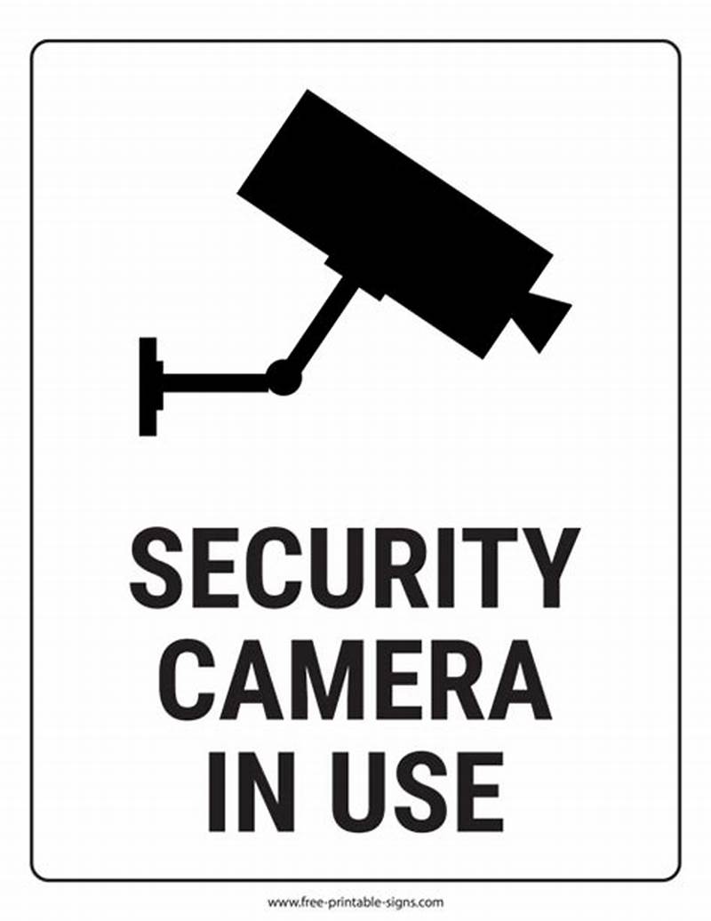 Security Camera In Use Sign Printable Free