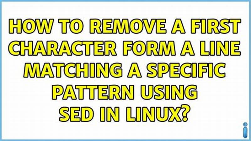Sed Remove Line Matching Pattern