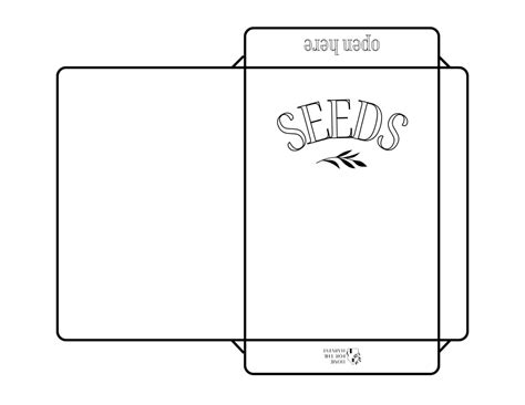 Seed Packet Template