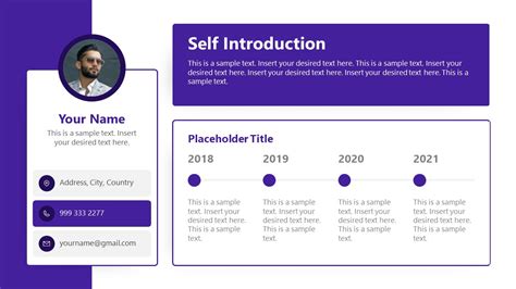 Self Introduction Powerpoint Templates