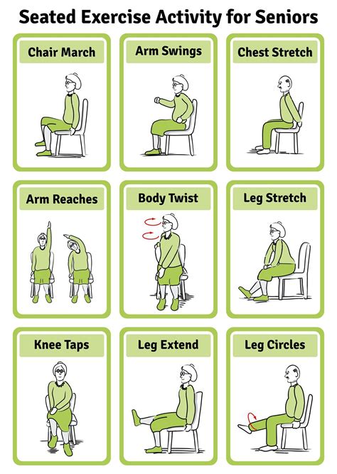Senior Chair Exercises Printable