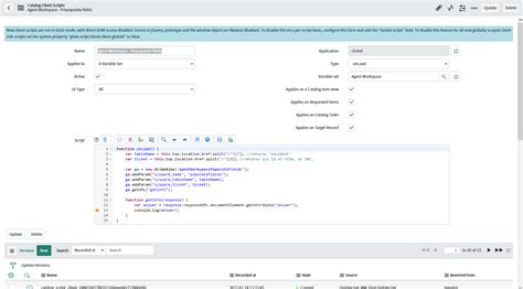 Servicenow Service Portal Console Log Catalog Client Script