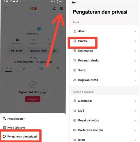 Setting Privasi TikTok