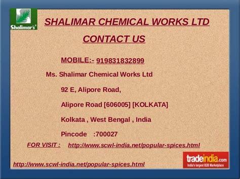 Shalimar Chemical Works Private Ltd.