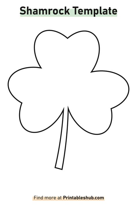 Shamrock Craft Template
