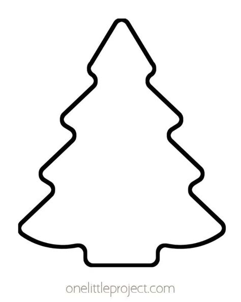 Shape Christmas Tree Template