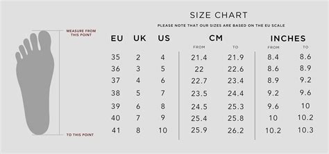 Shein Shoes Size Chart