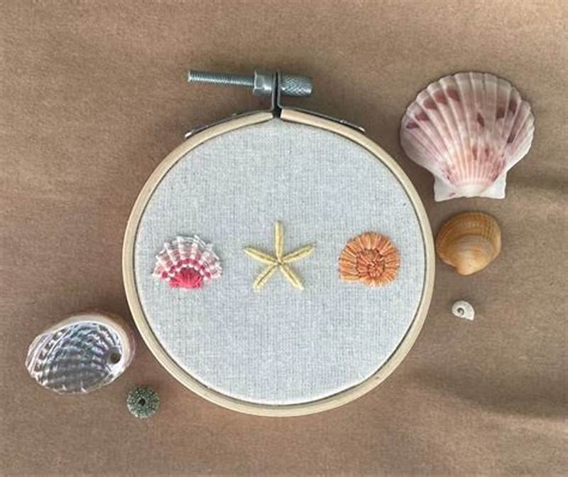 Shell Embroidery Pattern