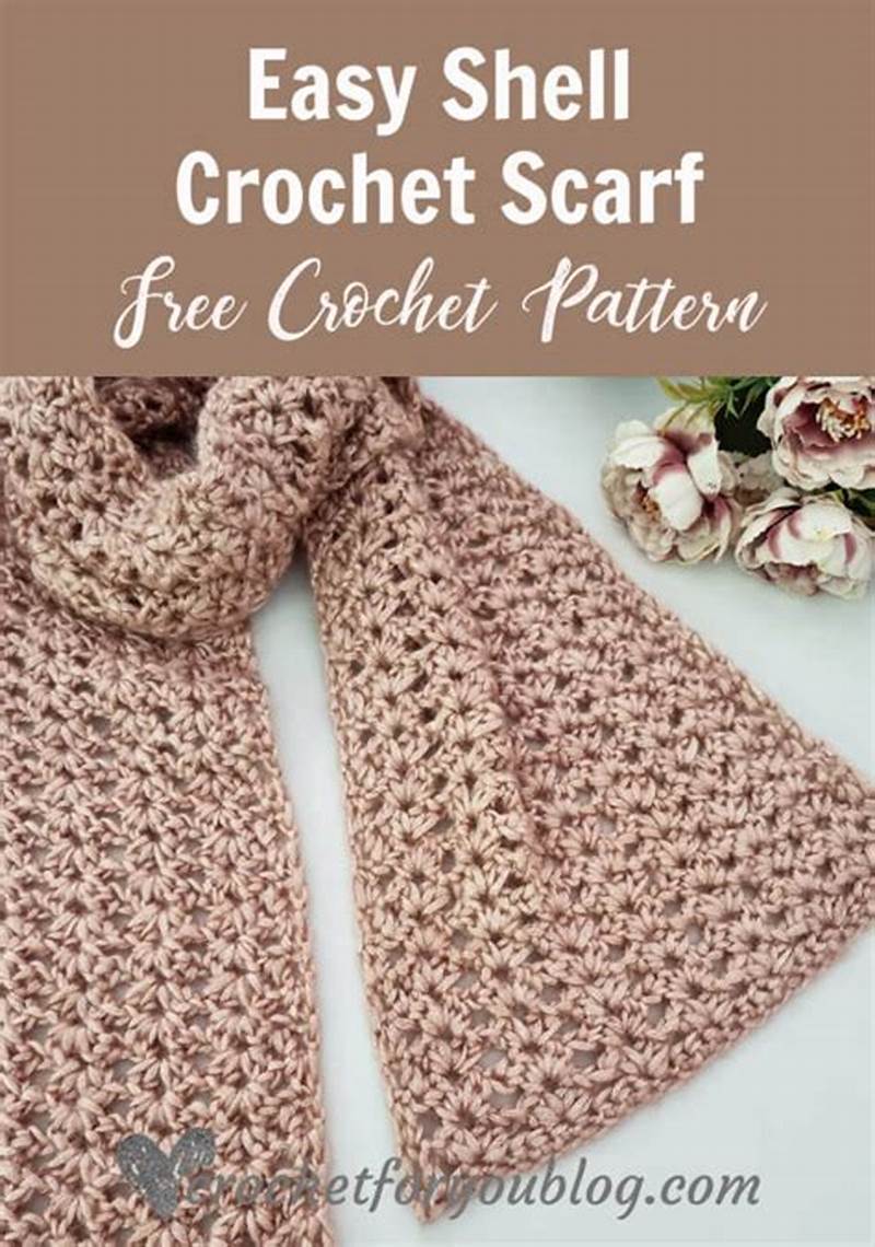Shell Stitch Crochet Pattern For Scarf