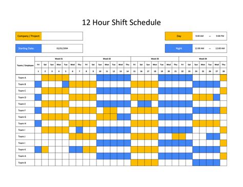 Shift Schedule Template Google Sheets
