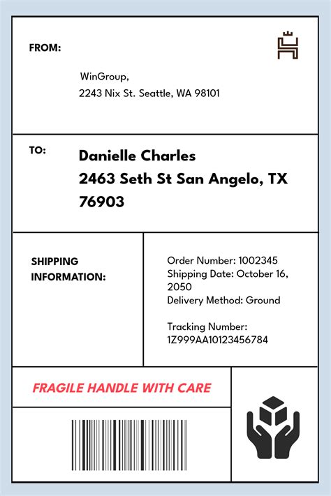 Shipping Labels Template