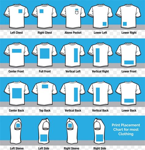 Shirt Logo Size Chart