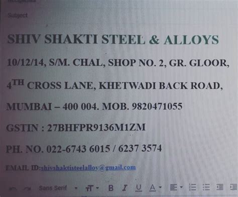 Shiv shakti metal and alloys steel