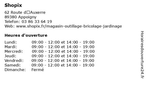 Shopix à Appoigny