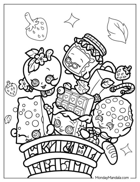 Shopkins Printable Coloring Pages Free