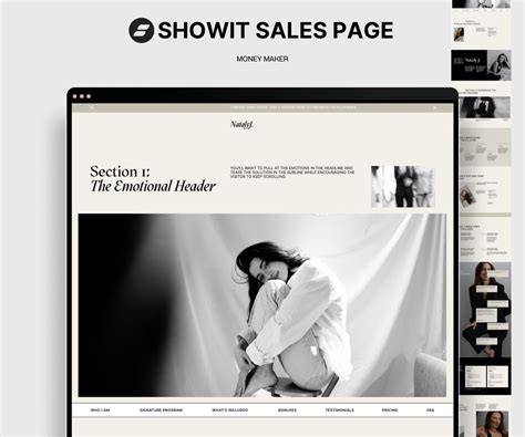 Showit Sales Page Template