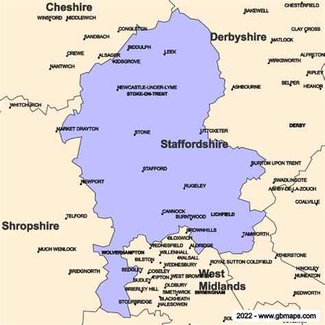 Shropshire and Staffordshire County Border