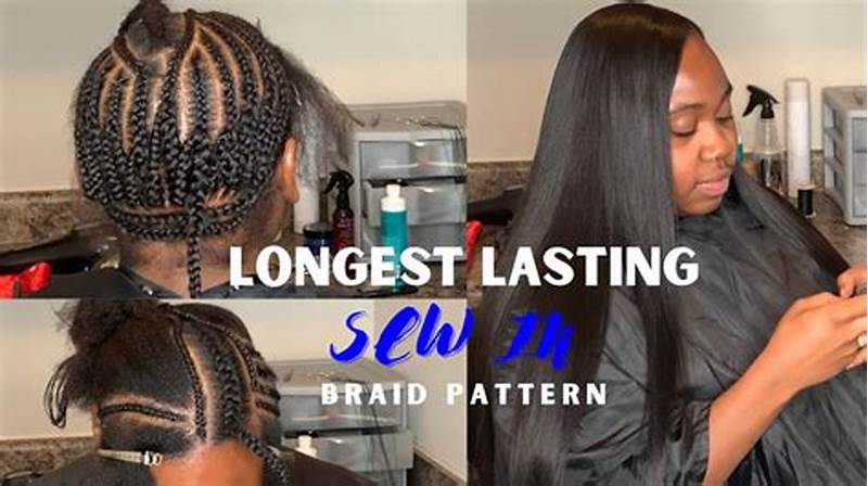 Side Part Braid Pattern With Leave Out