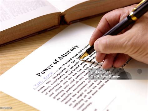 Signing a Power of Attorney