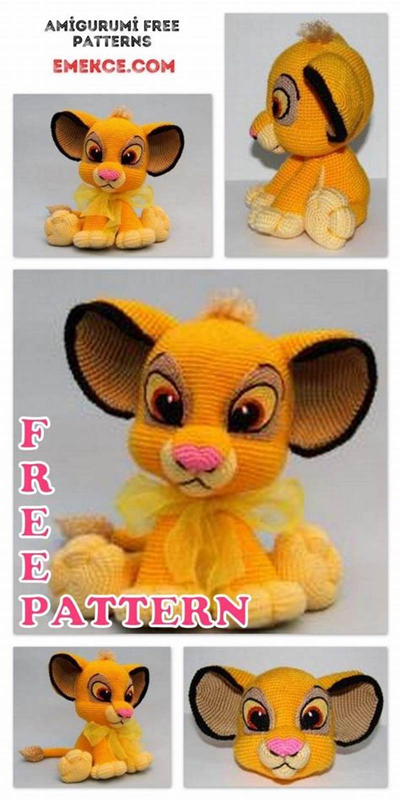 Simba Crochet Pattern