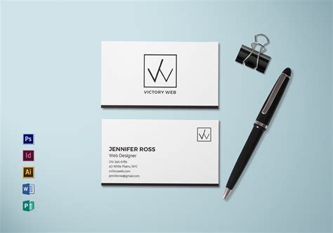 Simple Business Card Template Psd